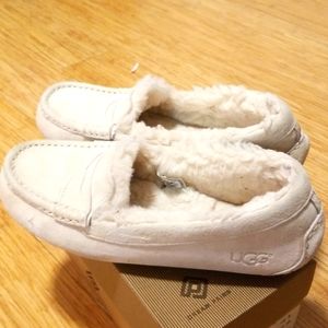 UGG plush moccasin loafer slippers